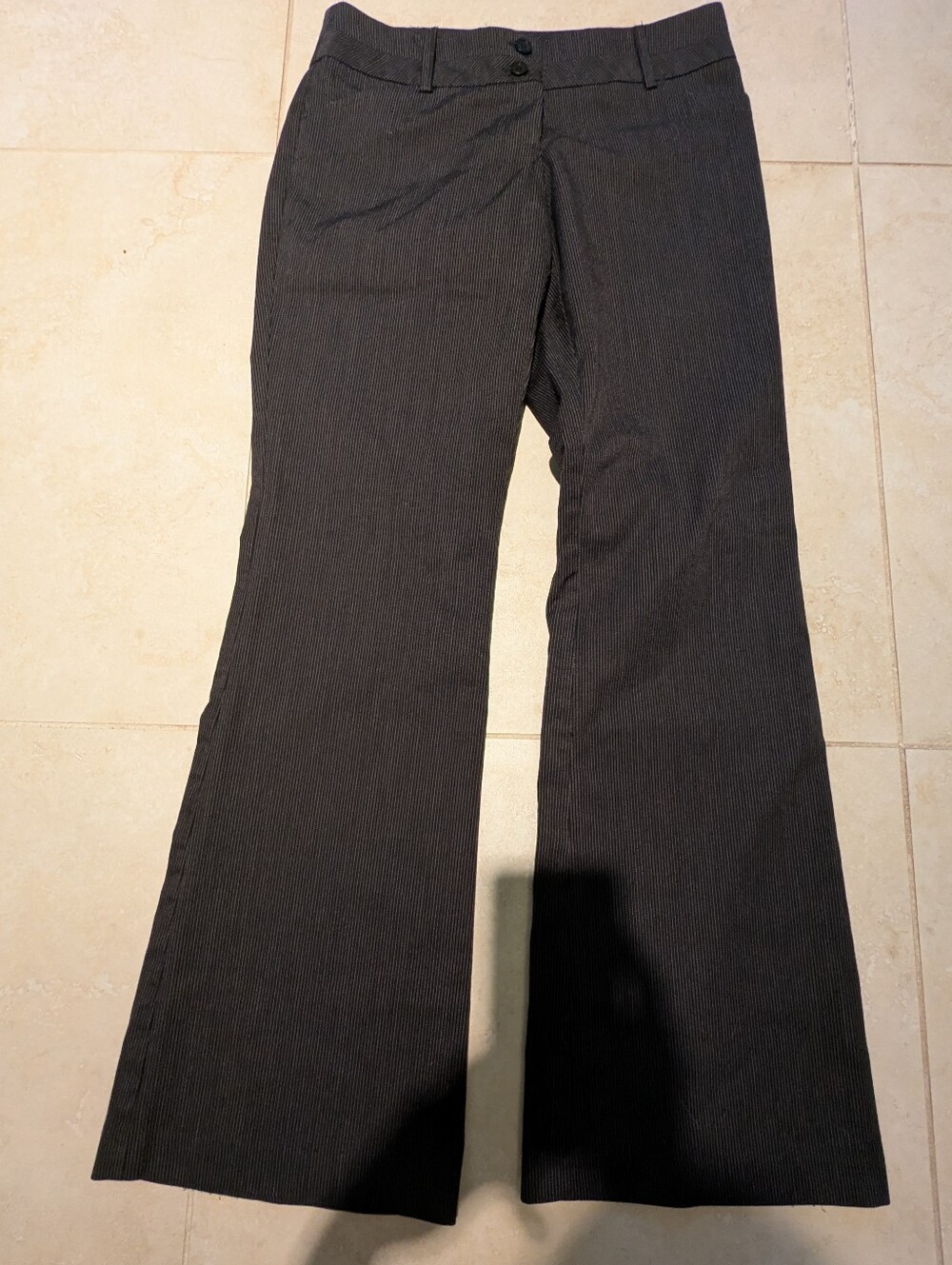 Vintage Tracy Evans Black Pinstripe Pants